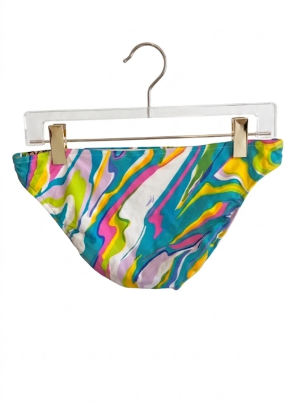 Trina Turk Vibrant Multi-Color Printed Bikini Bottoms - 8 Swimsuit Bottom⁠ HH
